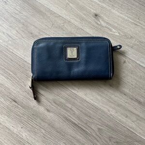 Tignanello Navy Blue Leather Wallet